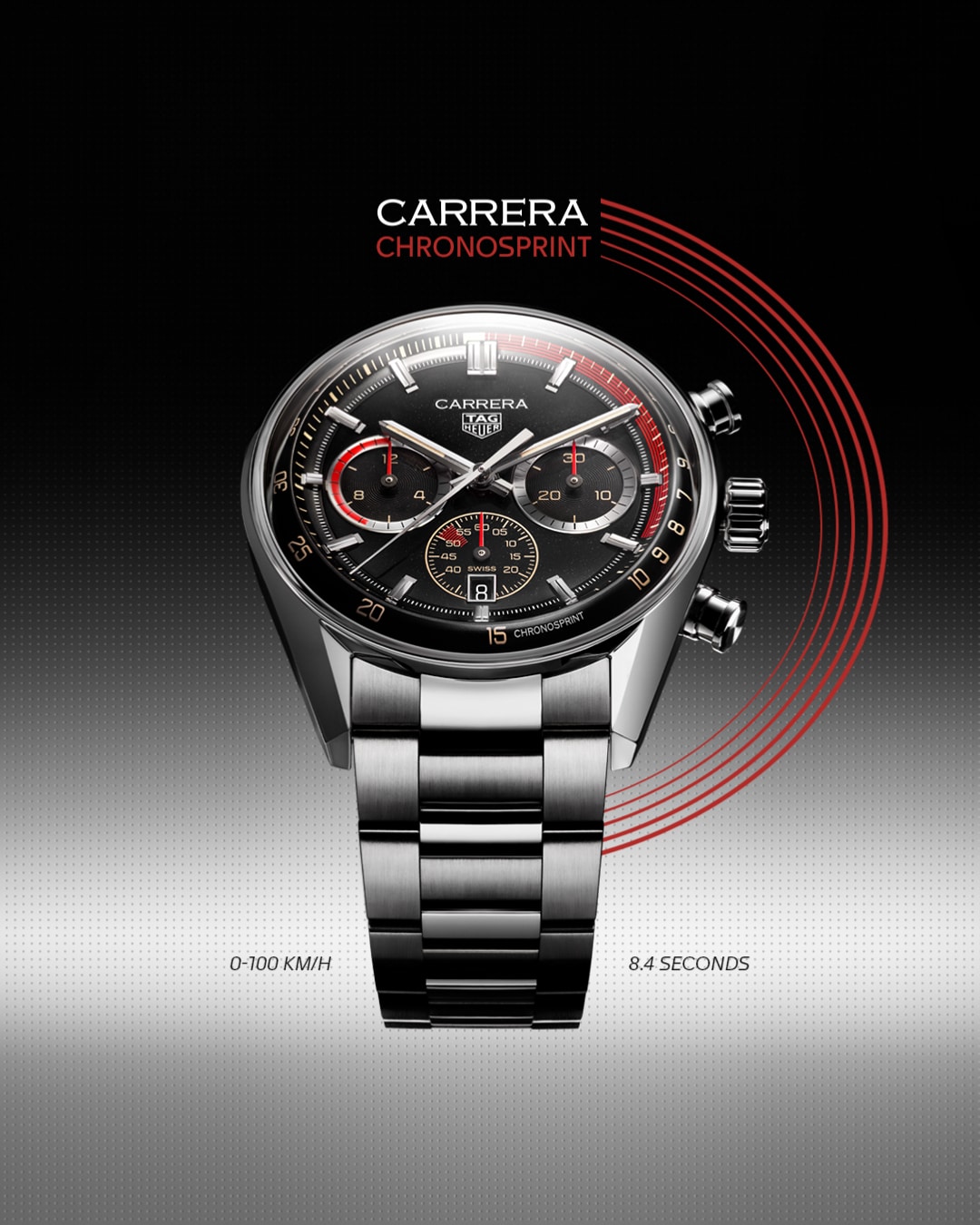 Cronógrafo de acero de edición limitada TAG Heuer Carrera Chronosprint x Porsche Rallye